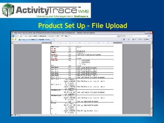 Product Set Up – File Upload 