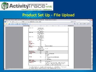 Product Set Up – File Upload 