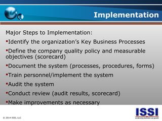 Management System Implementation for ISO Standards | PPT