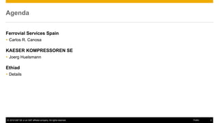 Ferrovial Services Spain
Carlos R. Canosa, Special Projects Manager, Procurement and Fleet
 