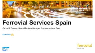 3Public
Ferrovial
Company Overview
Ferrovial – One of the world's leading infrastructure operators and municipal services
companies, committed to developing sustainable solutions
9,701
Revenue
M euros
74,032
Employees
2015
1,027
EBITDA
M euros
720
Net Income
M euros Construction
Infrastructures
Services Toll roads
Construction Airports
 