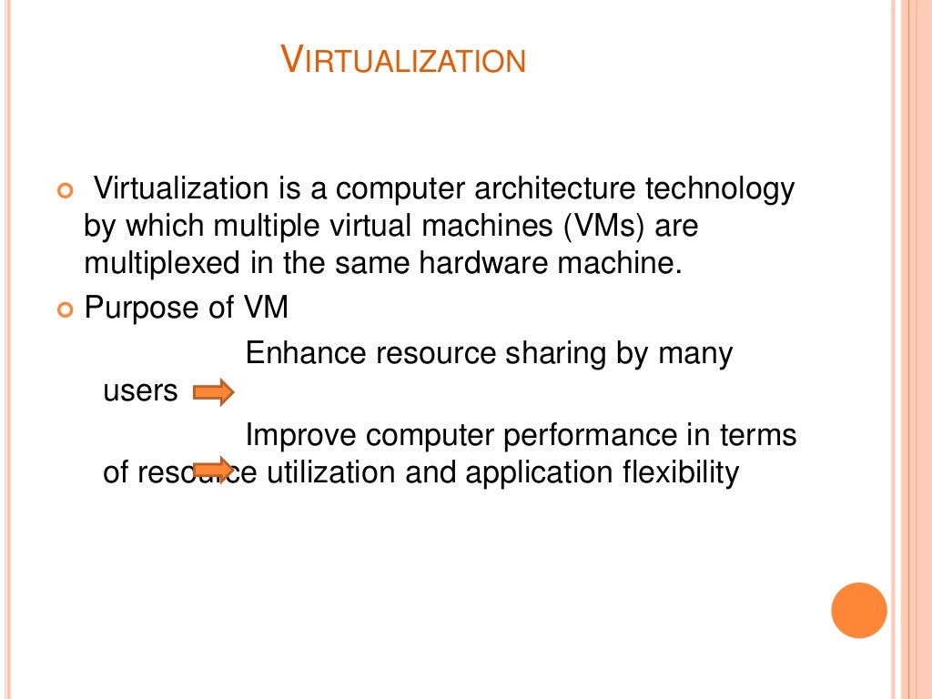 Implementation Levels Of Virtualization Implementation Levels Of Virtualization