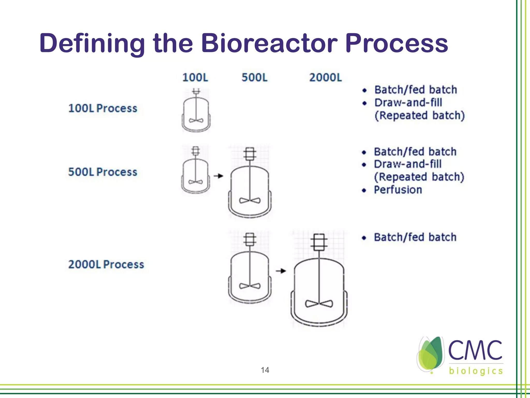 Defining the Bioreactor Process




                14
 