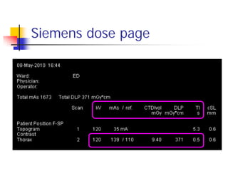 Siemens dose page
 