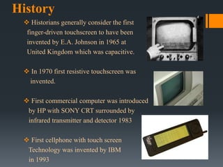 Implementation of capacitive touch screen in smart devices | PPTX