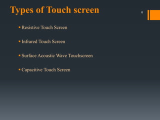 Implementation of capacitive touch screen in smart devices | PPTX