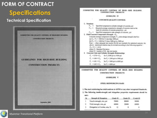 Implementation of construction project with detailed contract documents ...