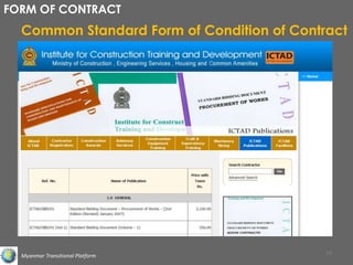 Implementation of construction project with detailed contract documents r1