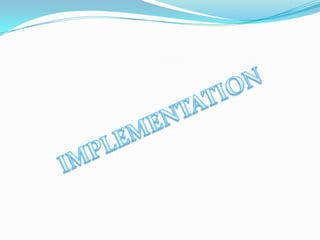 Implementation of dbms | PPTX