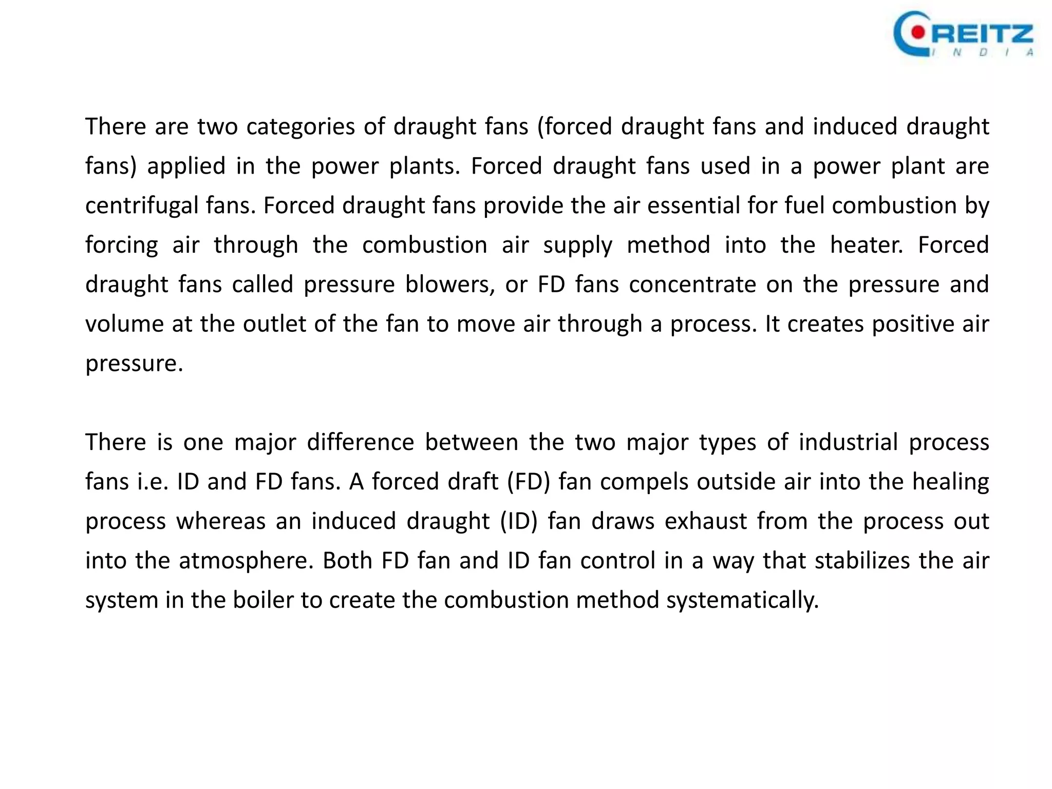 Sector Fans IMPLEMENTATION OF ID-FD FANS IN THE INDUSTRIAL MANUFACTURING SECTOR | PPTX