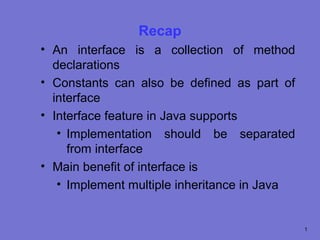 Implementation of interface9 cm604.30 | Programming Languages | Computing