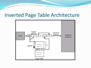 Implementation of page table | PPTX