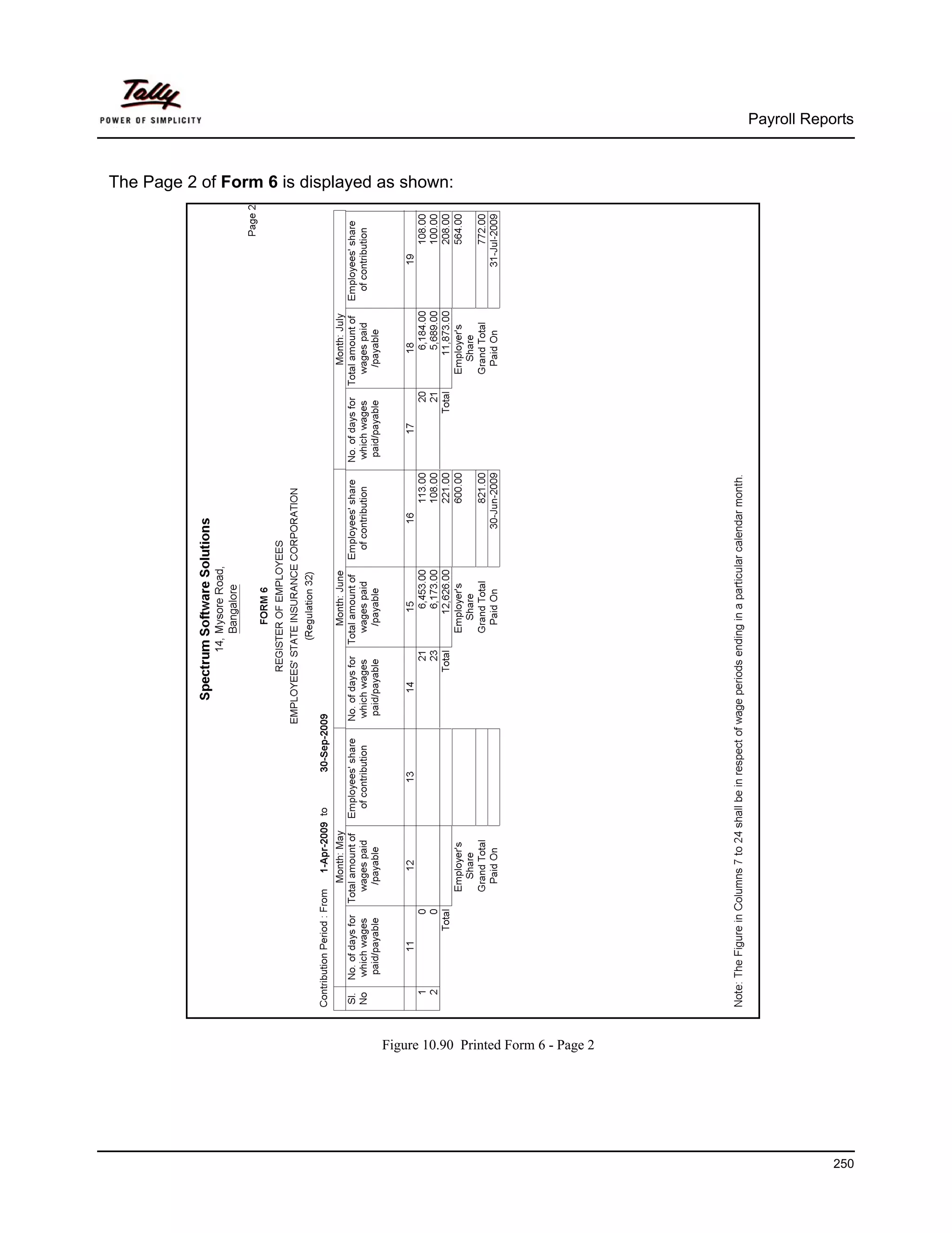 Payroll Reports



The Page 2 of Form 6 is displayed as shown:




                                  Figure 10.90 Printed Form 6 - Page 2




                                                                                     250
 