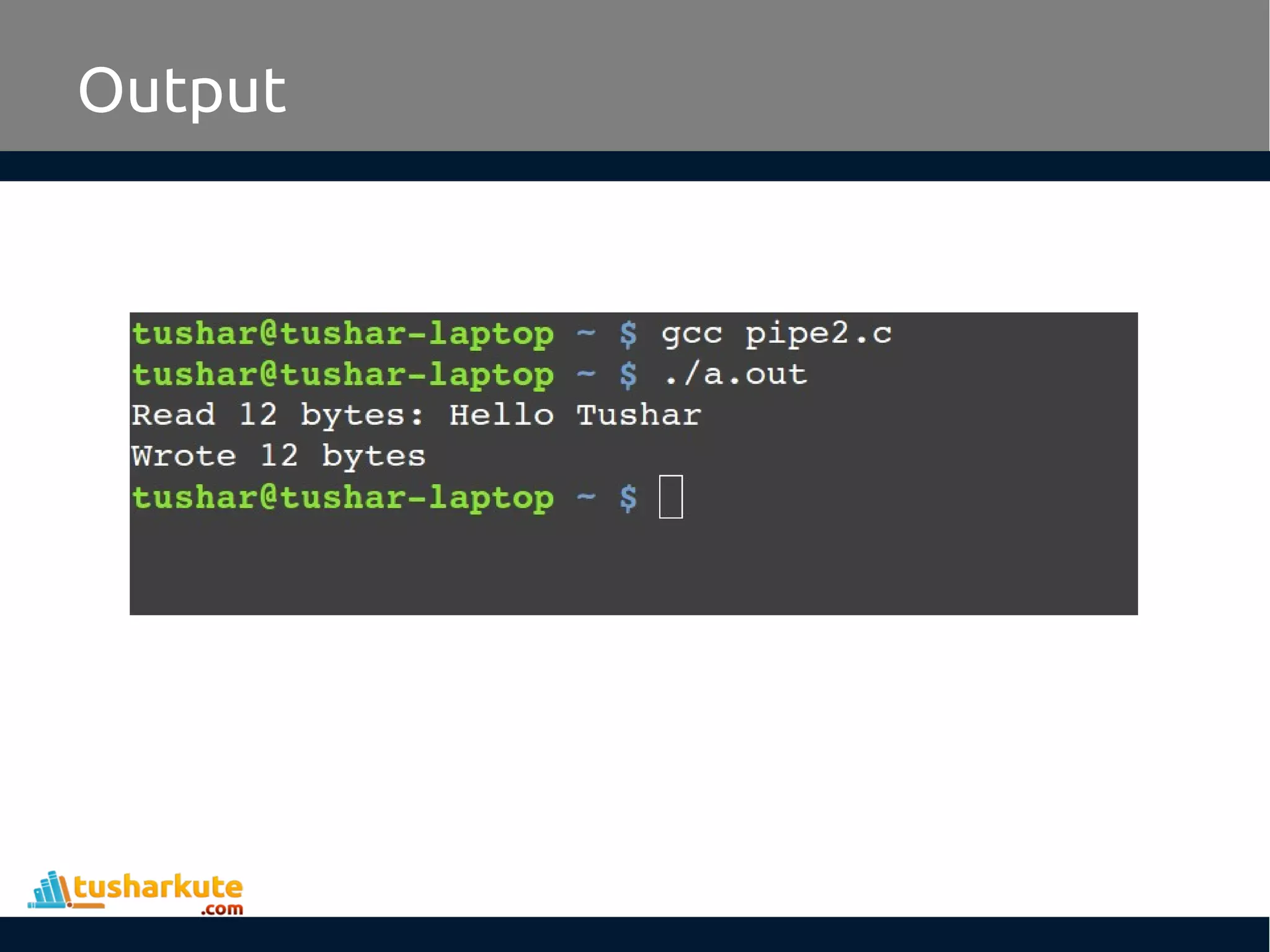 Output
 