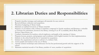 Implementation Of School Library Decs Order No. 6, S.1998