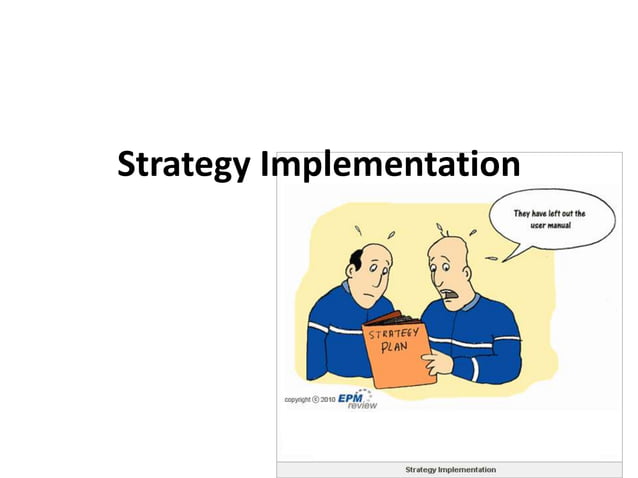Implementation of strategy | PPT