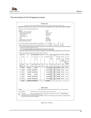 Reports
136
The print preview of Form 26 appears as shown
Figure 3.23 Form 26
 