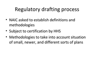 Implementation Of The Minimum Medical Loss Ratio | PPT