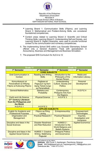 Implementation Plan.docx for ALS (DepEd) | DOCX