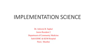 Implementation science | PPTX