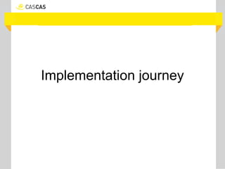 Klik om de stijl te bewerken
Implementation journey
 