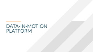 DATA-IN-MOTION
PLATFORM
 