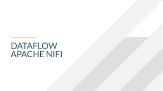 DATAFLOW
APACHE NIFI
 