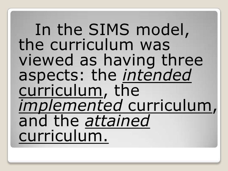 Implemented curriculum vs achieved curriculum