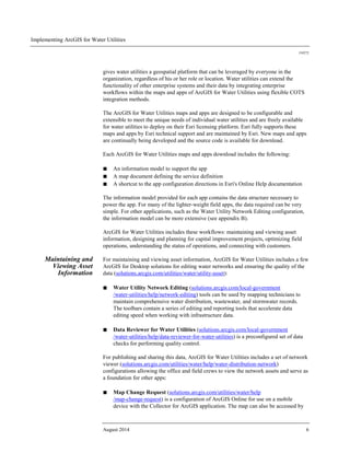 Implementing ArcGIS for Water Utilities | PDF