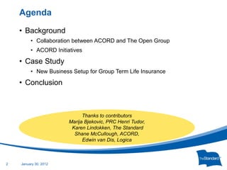 Implementing ACORD with ArchiMate | PDF