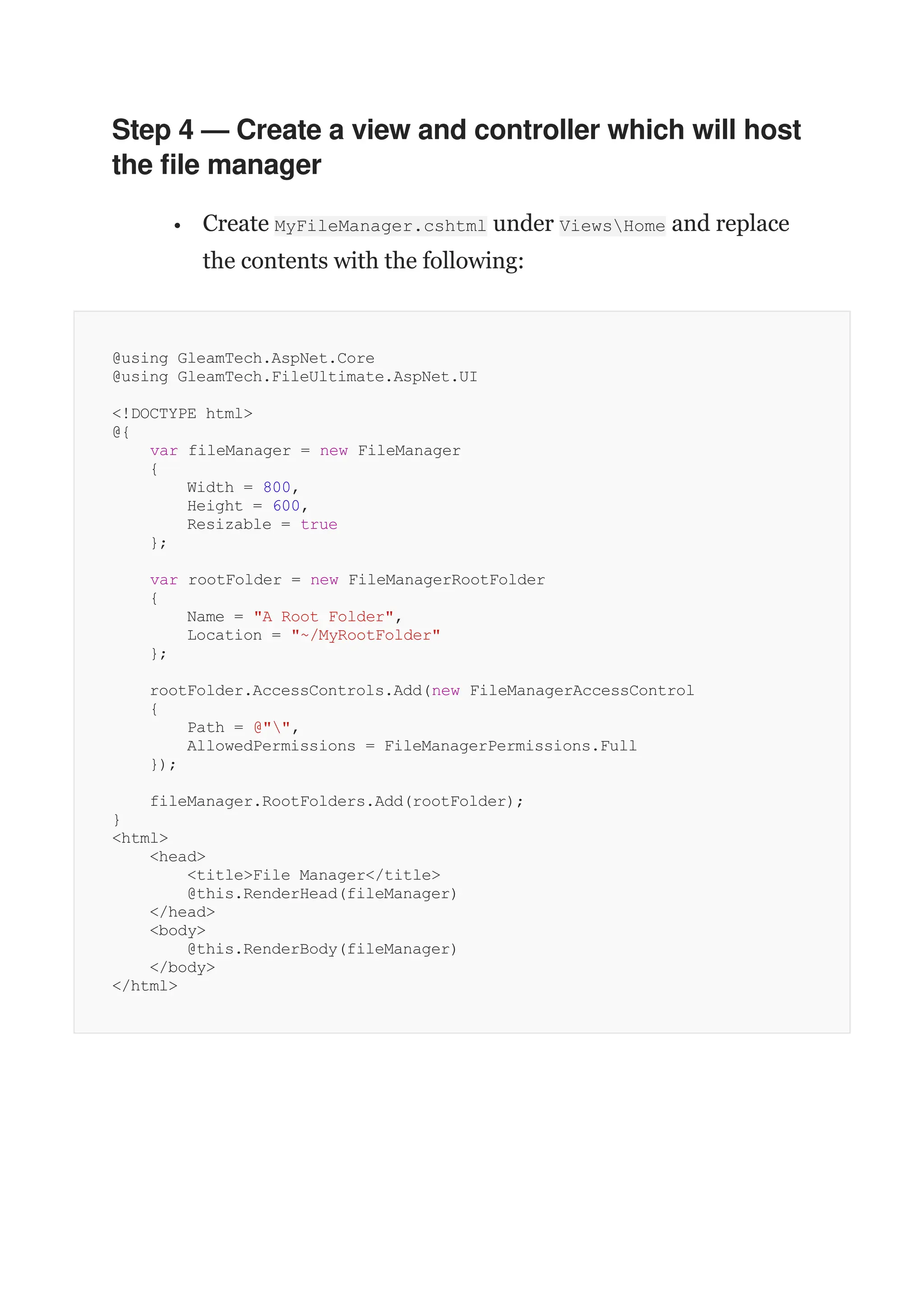 Implementing a file manager in asp net core 8 0 pdf