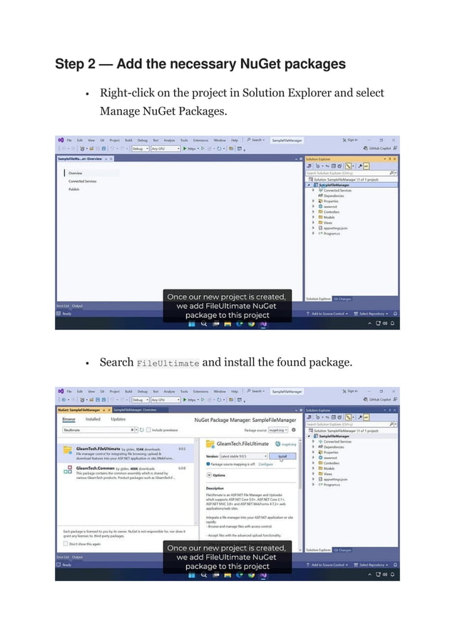 Implementing a file manager in asp net core 8 0 pdf