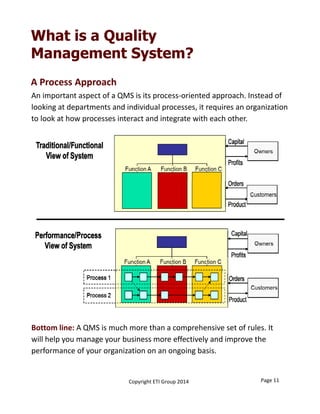 Implementing An ISO 9001 Quality Management System | PDF