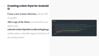 Implementing a Splash Screen in Android: Full Guide | PDF