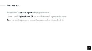 Implementing a Splash Screen in Android: Full Guide | PDF