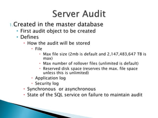 Implementing Auditing in SQL Server | PDF