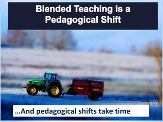 …And pedagogical shifts take time
 