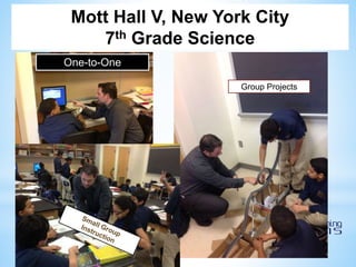 Mott Hall V, New York City
7th Grade Science
One-to-One
Group Projects
 