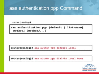aaa authentication ppp Command