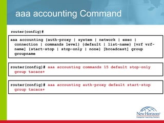 aaa accounting Command