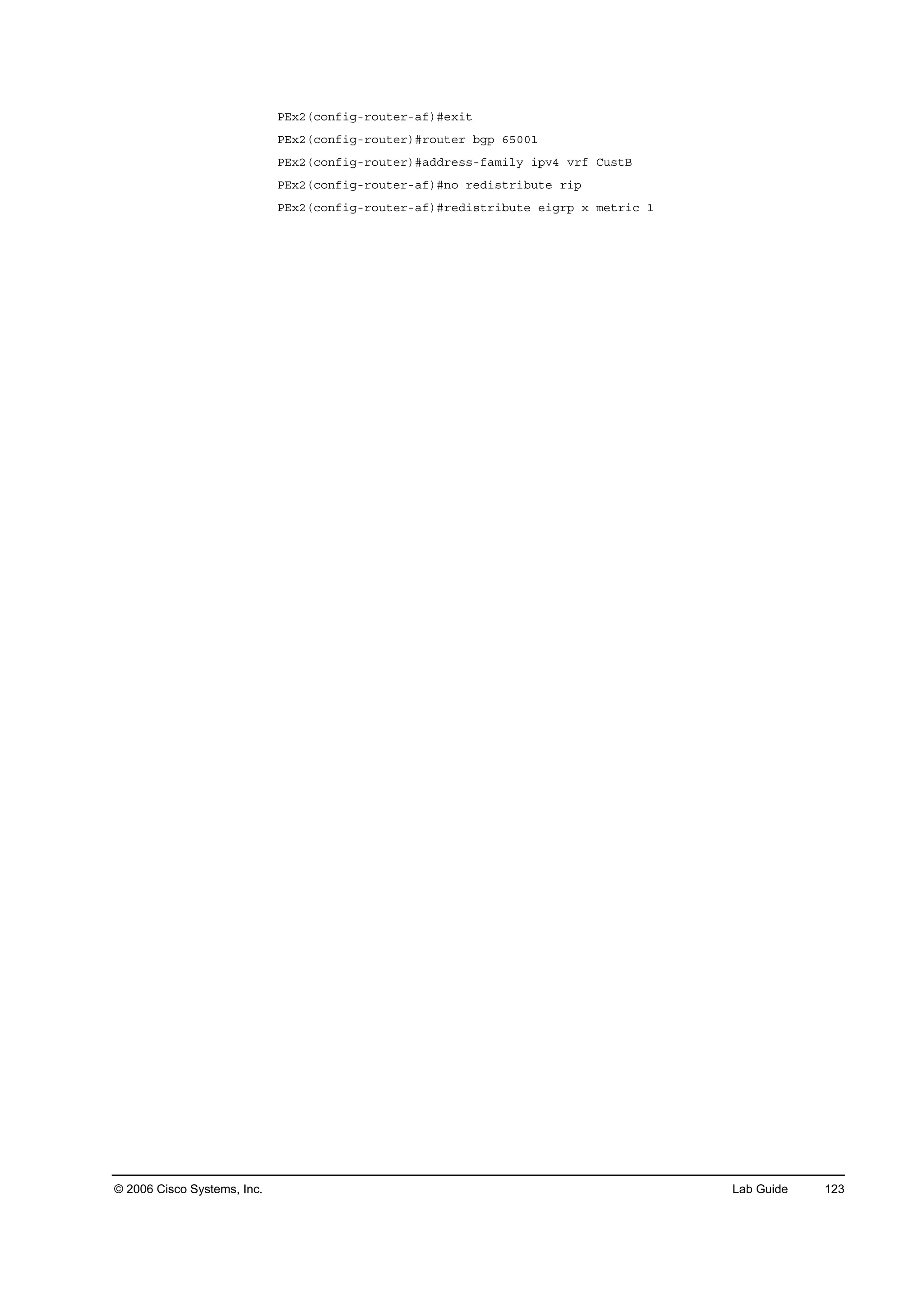 Implementing cisco mpls