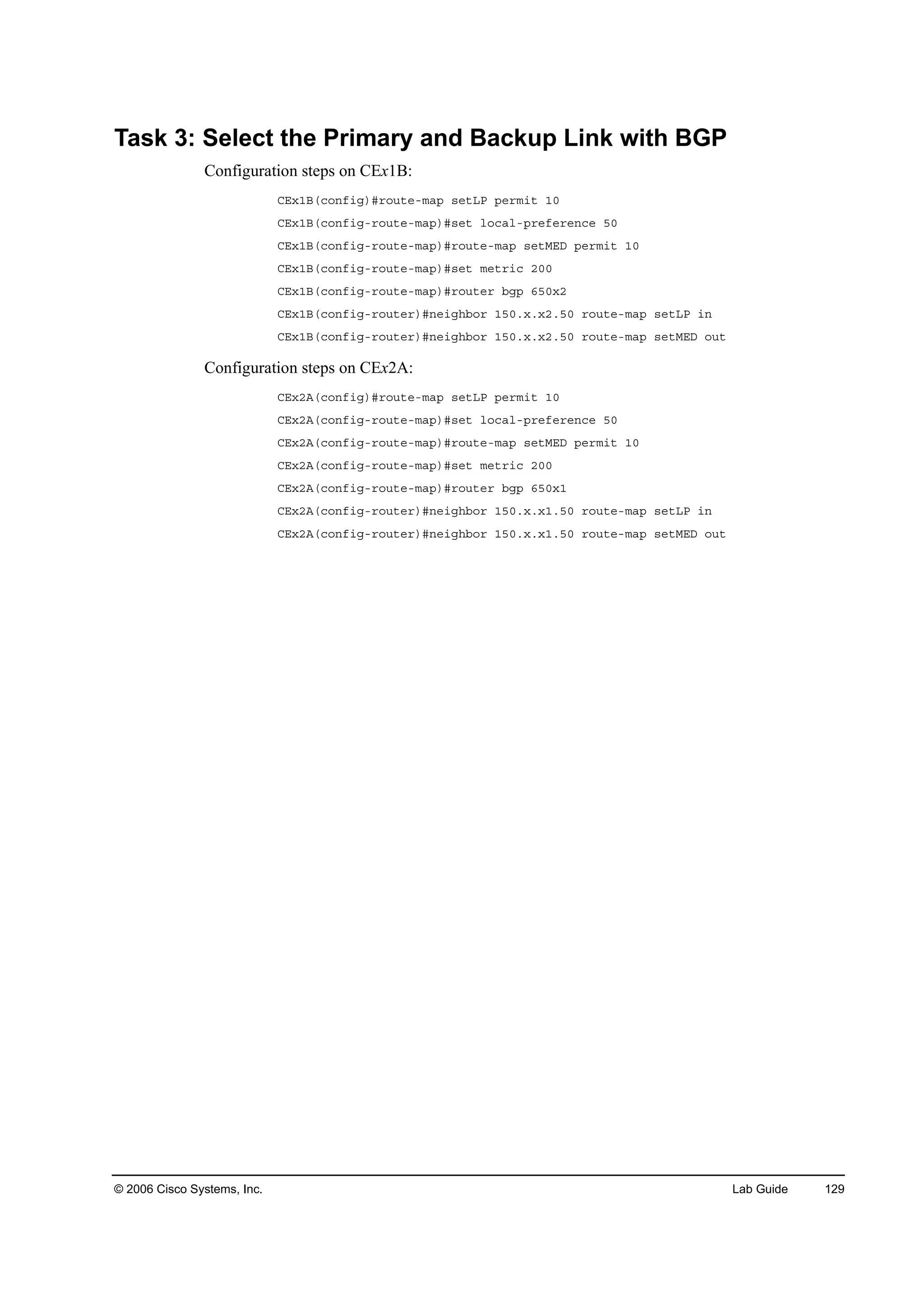 Implementing cisco mpls