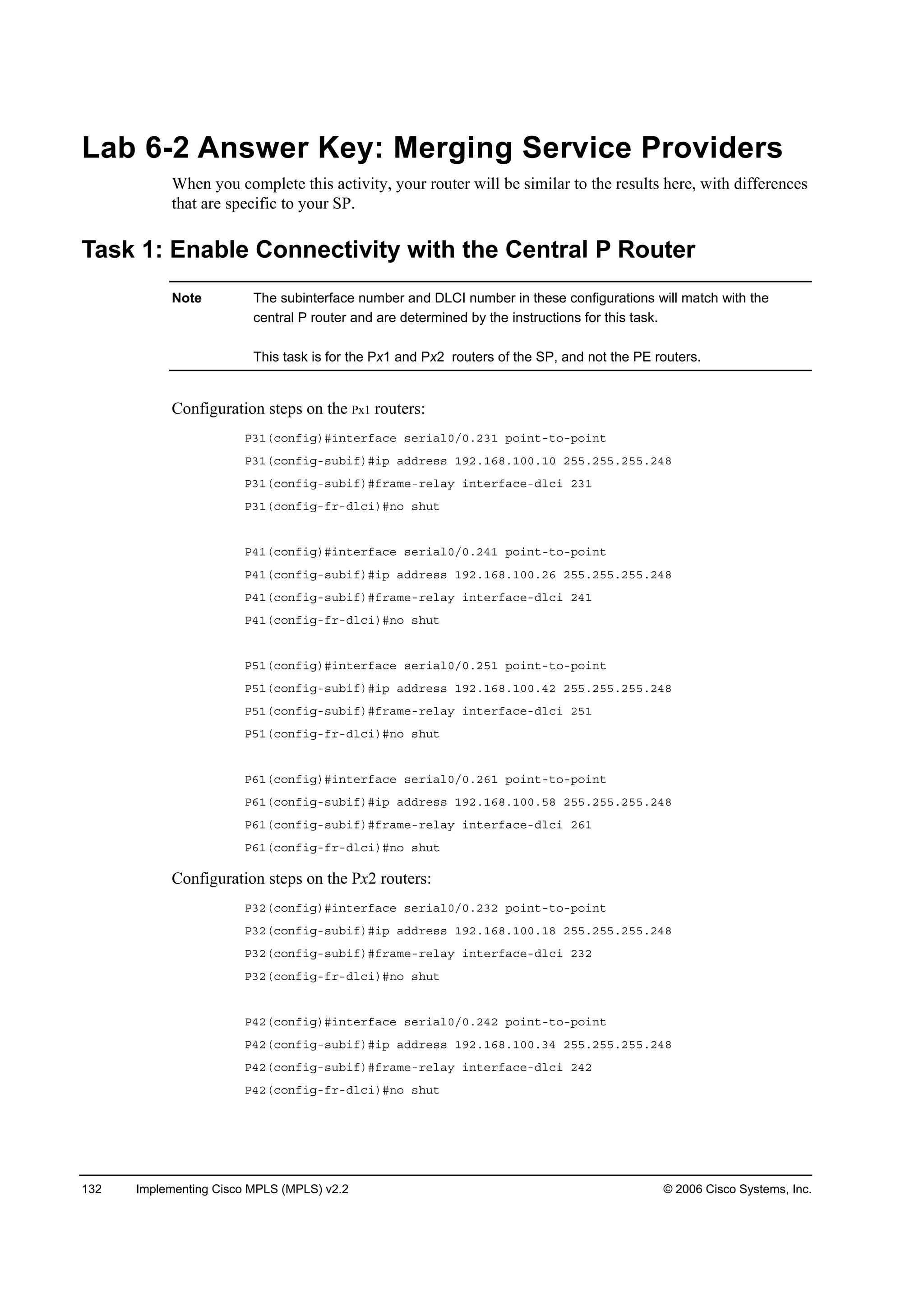 Implementing cisco mpls