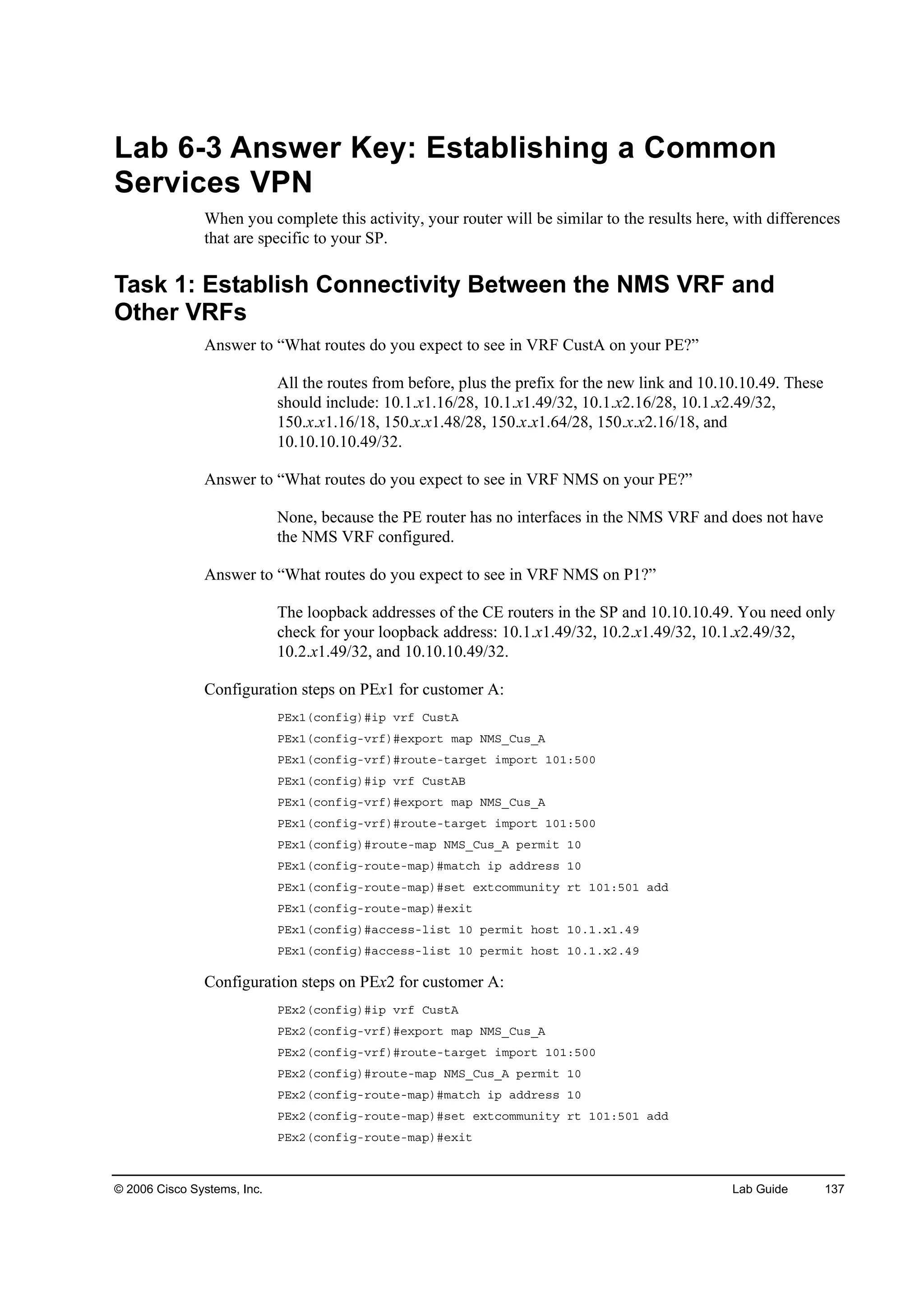 Implementing cisco mpls
