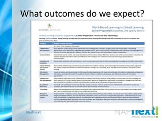 #nafnext
What outcomes do we expect?
 
