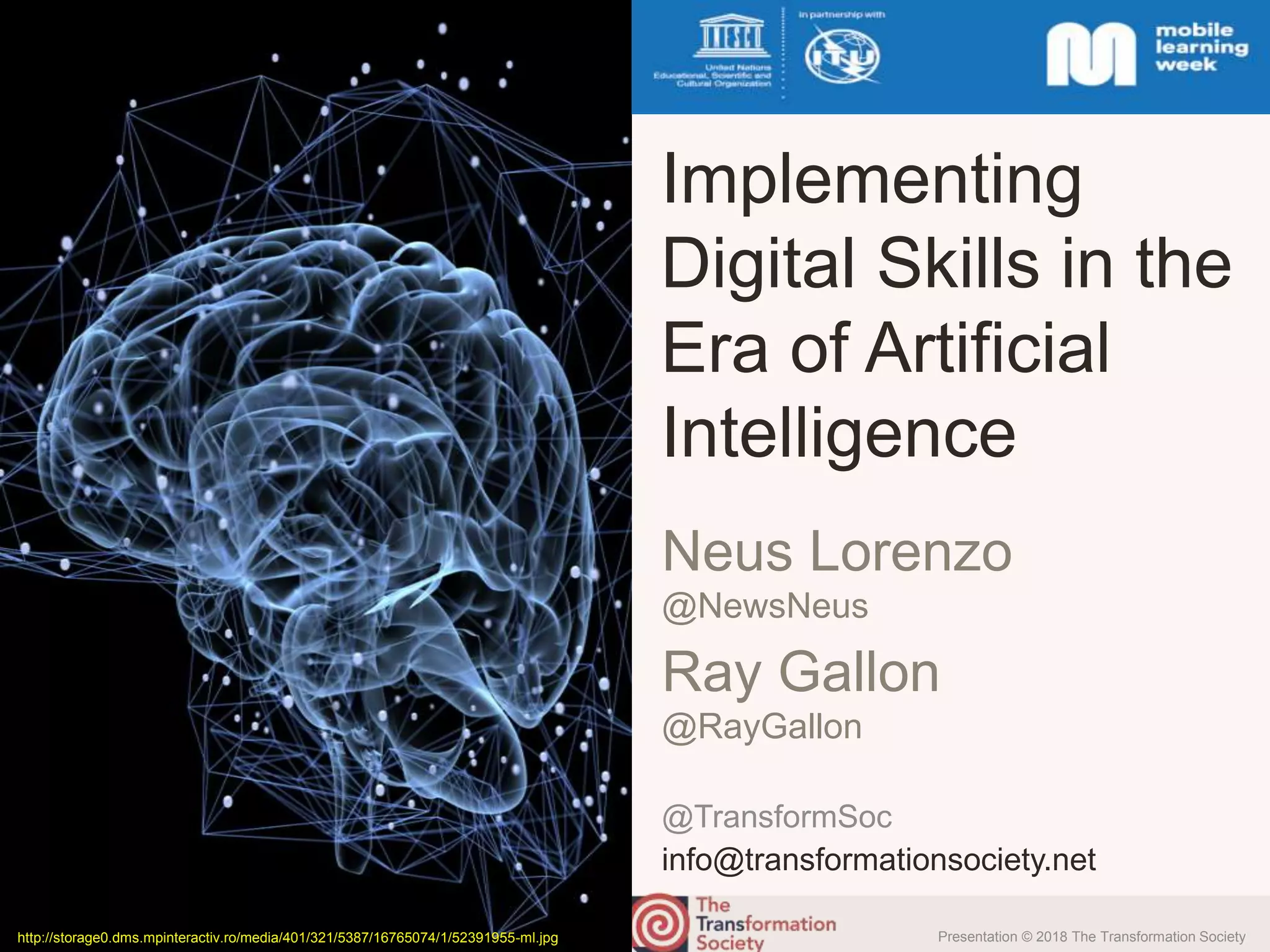 Implementing digital skills in the Era of Artificial Intelligence | PPTX
