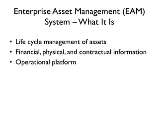 The Key Challenges in Implementing Enterprise Asset Management Systems ...
