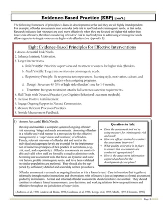 Interdependent Invention Example Implementing ebp in community corrections the principles of effective ...