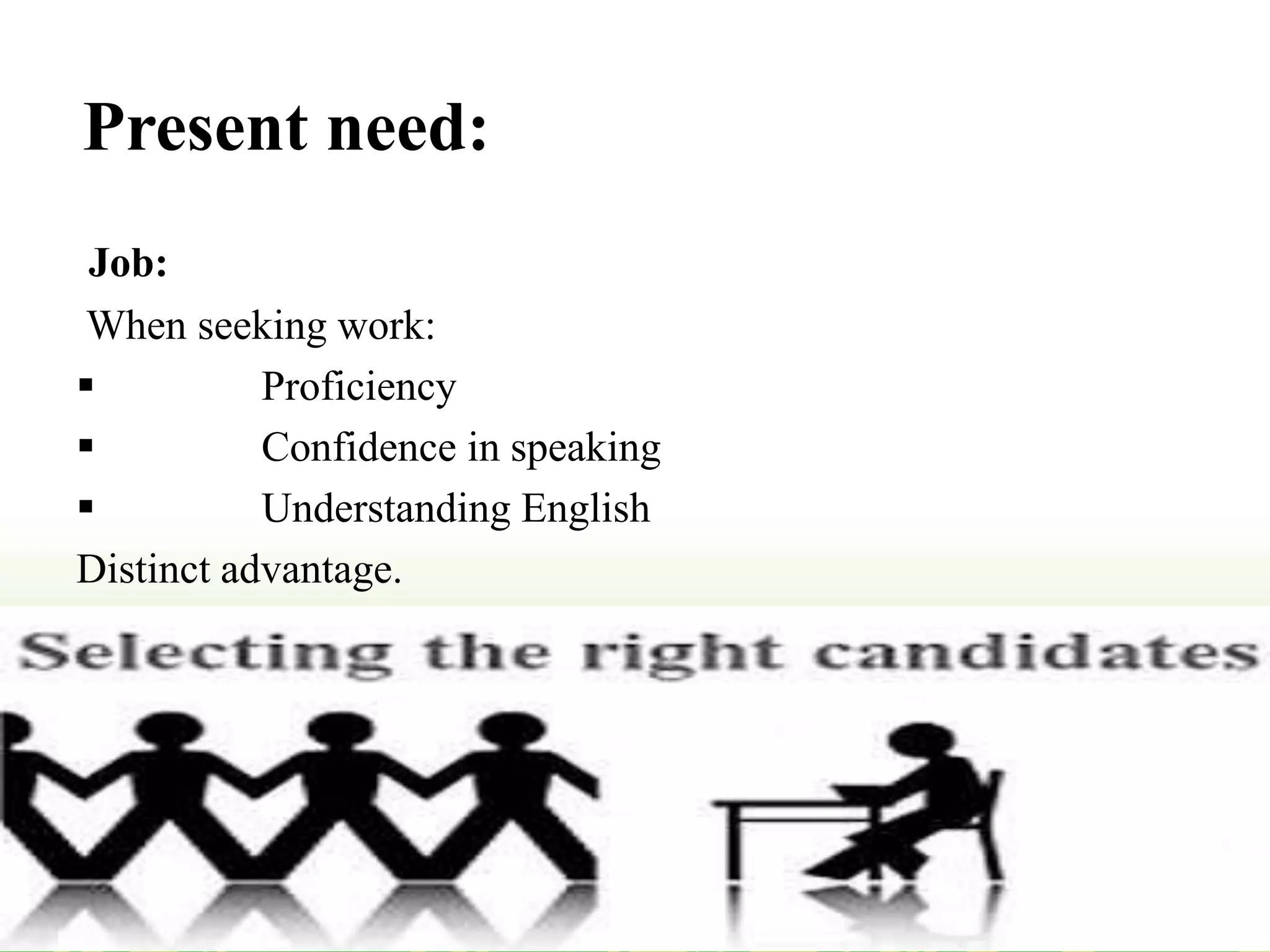 Implementing english for higher education and its prerequiste | PPTX