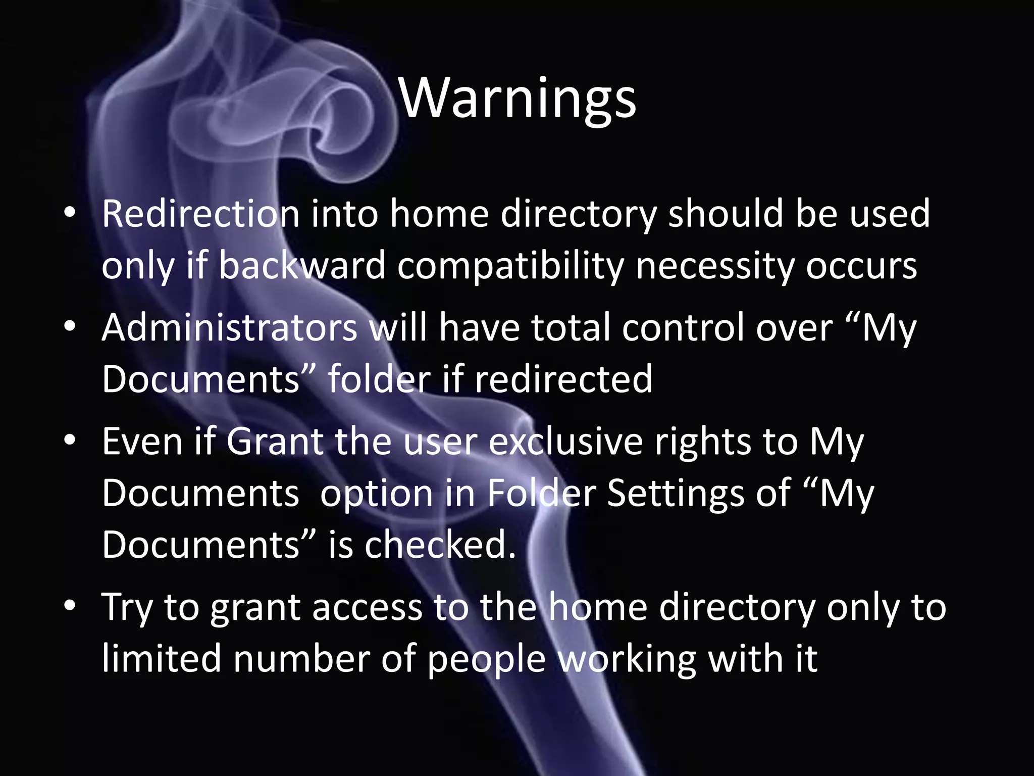 Implementing Folder Redirection In Active Directory